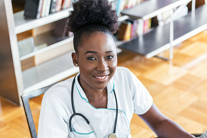Image of happy caregiver 
